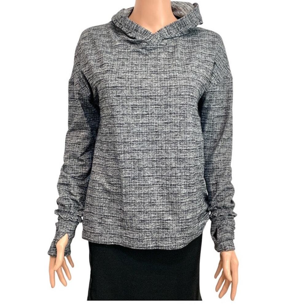 Lululemon 6 Extra Mile Rulu heathered hoodie top cuffins SP 3454
